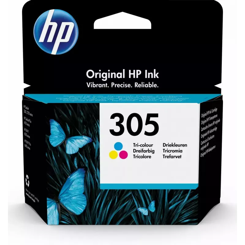 HP 305 1 gab. Oriģināla standarta ietilpība ciāns, fuksīns, dzeltens