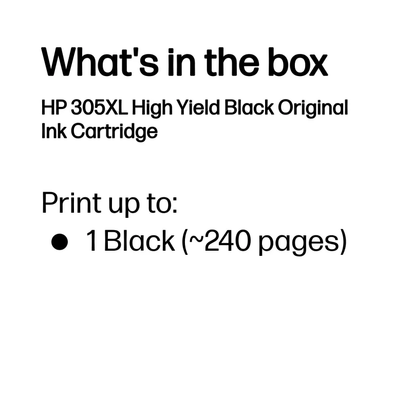Cartridge HP 305XL High Yield Melns Oriģināls Ink C