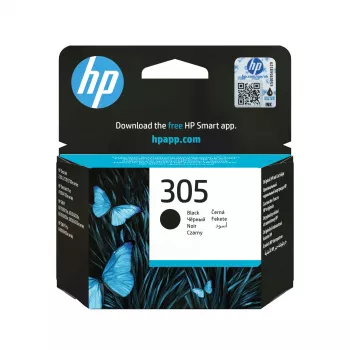 HP 305 Melns oriģinālā tintes kasetne, melna, 1 gab., 120 lapas