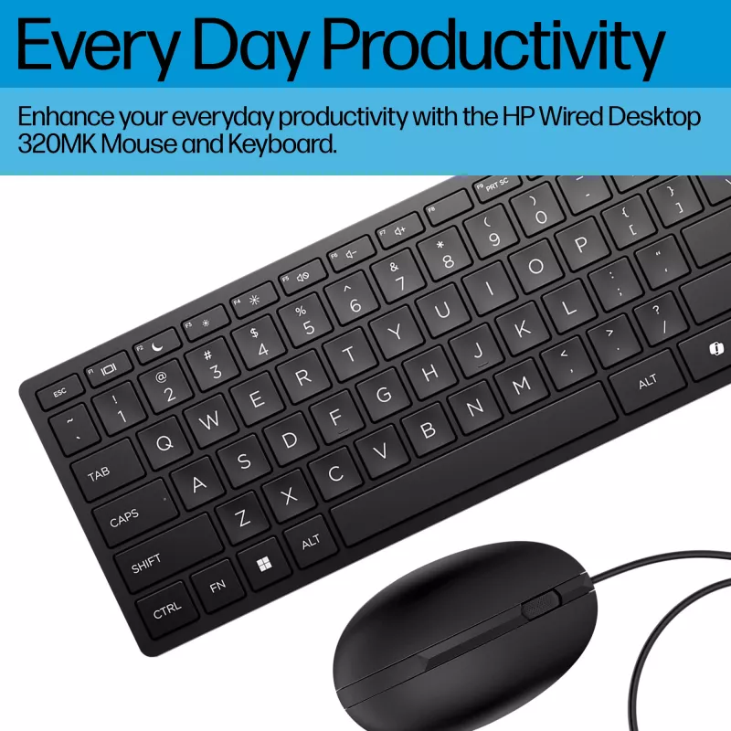 HP vadu galddatora 320MK pele un tastatūra
