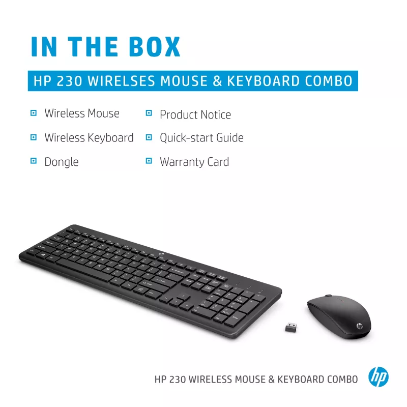 HP 230 bezvadu peles un tastatūras komplekts