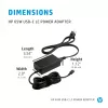 HP 65W USB-C LC strāvas adapteris portatīvajam datoram iekštelpām 65W melns