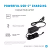 HP 65W USB-C LC strāvas adapteris portatīvajam datoram iekštelpām 65W melns
