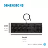 Tastatūra HP 125 vadu tastatūra
