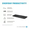 Vadu pilna izmēra tastatūra HP 125 — USB, membrāna, melna