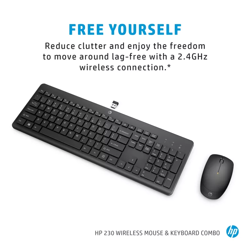HP 230 bezvadu pele un tastatūras komplekts