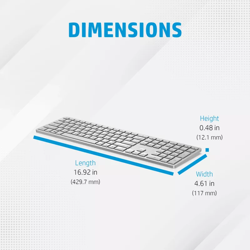 HP 970 Programmējama bezvadu tastatūra