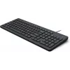 HP 150 vadu tastatūra, pilna izmēra, USB, melna, 1 m kabelis