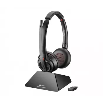 HP Poly Savi 8220 UC Microsoft Teams sertificēta DECT 1880-1900 MHz USB-A austiņas