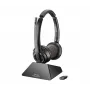 HP Poly Savi 8220 UC Microsoft Teams sertificēta DECT 1880-1900 MHz USB-A austiņas