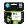 HP 303XL augstas ražības trīskrāsu oriģinālā tintes kasetne, ciāna, fuksīna, dzeltena, 1 gab., 415 lappuses