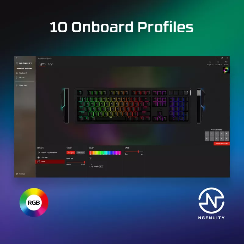 Spēļu tastatūra Kingston HP HyperX Alloy Rise modelis 7G7A3AA#ABD — kompakta vadu mehāniskā tastatūra EAN 0
