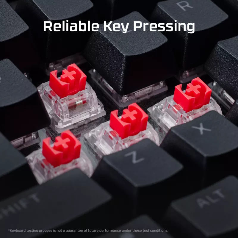 Spēļu tastatūra Kingston HP HyperX Alloy Rise modelis 7G7A3AA#ABD — kompakta vadu mehāniskā tastatūra EAN 0
