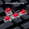 Mehāniskā spēļu tastatūra Kingston (HyperX) Alloy Rise 75 — kompakts 75% izkārtojums, vadu savienojums, modelis 7G7A4AA#ABD