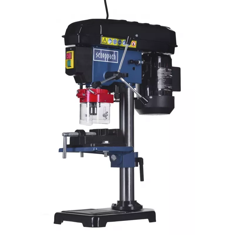 Galda urbjmašīna Scheppach DP16VLS 500W, tērauda korpuss, 230–240V, 2500 apgr./min., 13 mm patrona, 600×220×435 mm