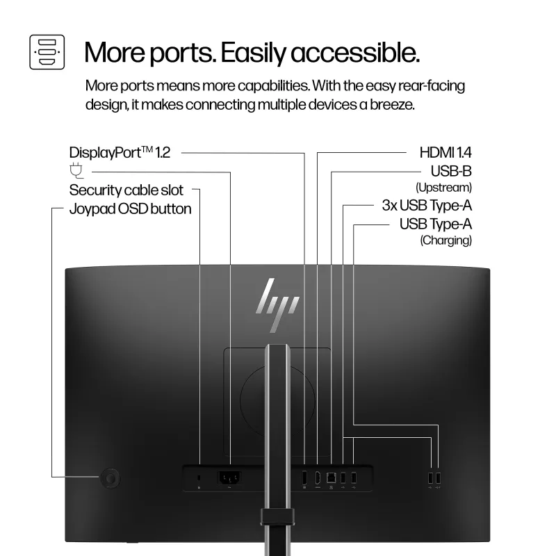 HP Series 5 Pro 24 collu WUXGA monitors — 524pn, 61 cm (24 collas), WUXGA, LCD, 5 ms, melns