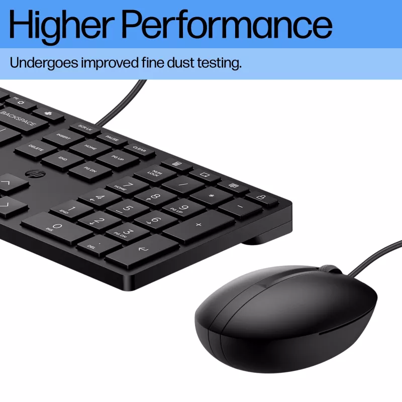 HP Wired Desktop 320MK pele un tastatūra