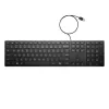 HP Wired Desktop 320K tastatūra, pilna izmēra, USB, membrānas, melna