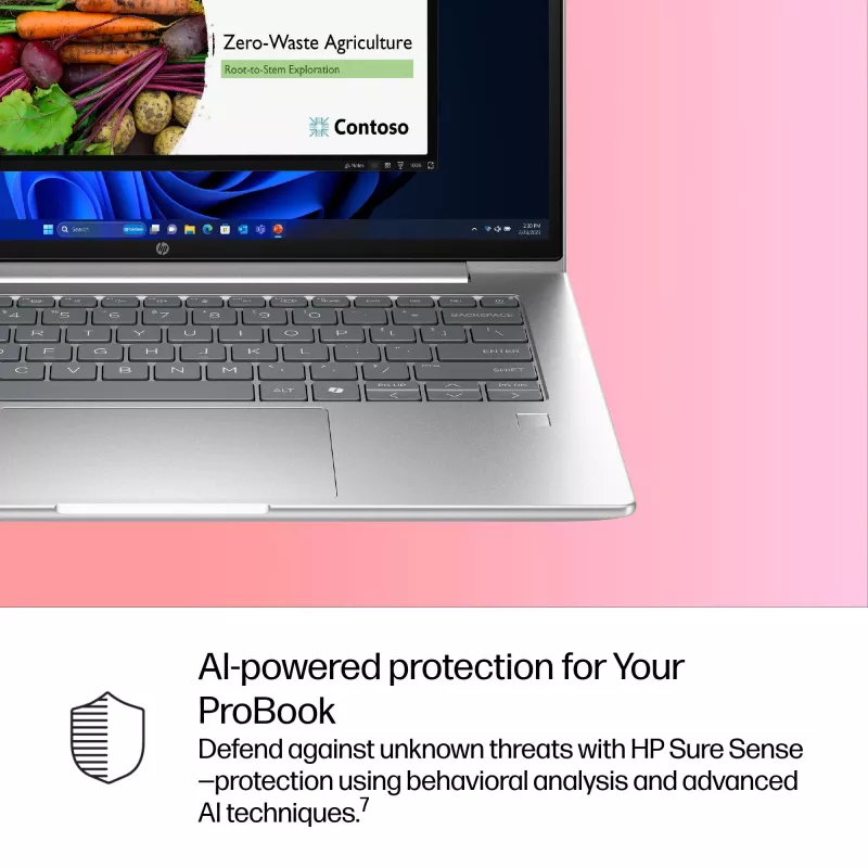 Klēpjdators HP ProBook 4 G1i AI PC 14 collu Intel Core Ultra 5 16GB 512GB Intel Graphics Windows 11 Pro
