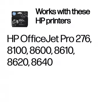 Tintes kasetne HP 950XL High Yield Melns Oriģināls (CN045AE#LS3) tintes printeriem