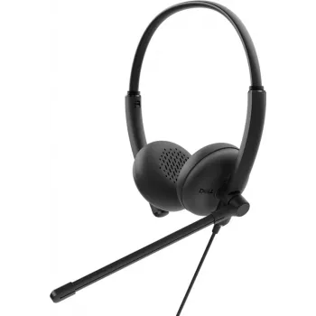 DELL WH125 austiņas Vadu austiņas Galvas lente Birojs/zvanu centrs USB A tips Melns