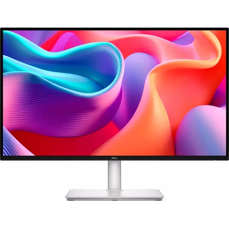Dell S2725DC datora monitors 27 collas 2560×1440 QHD LCD 8 ms 16:9 178° USB 3.2 Gen1 skaļruņi regulējams augstums VESA balts