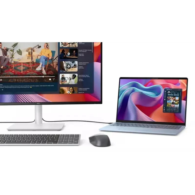 Dell S2725DC datora monitors 27 collas 2560×1440 QHD LCD 8 ms 16:9 178° USB 3.2 Gen1 skaļruņi regulējams augstums VESA balts