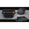 Kontaktgrils Tefal GC7148 — 2000 W, nerūsējošā tērauda korpuss, taisnstūra forma, regulējams termostats, režģa augšējā virsma, 365×365×175 mm
