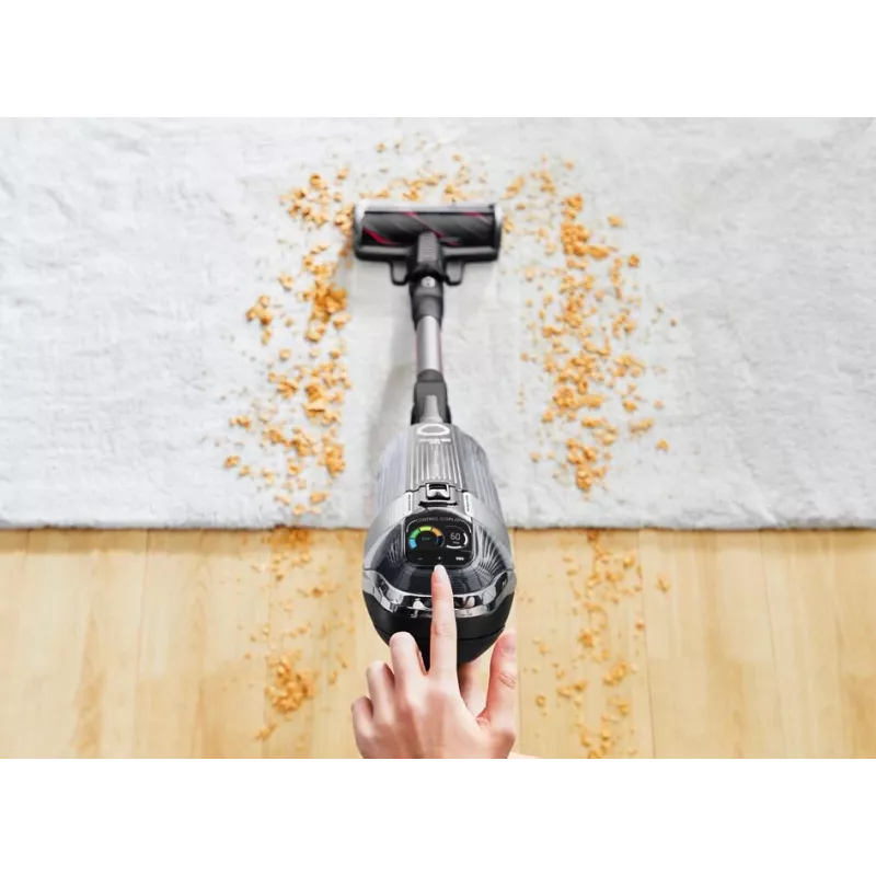 Rowenta X-Force RH9958 2-in-1 stick vacuum baterija Dry HEPA Bagless 0.9 L Melns, pelēka