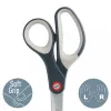 Leitz Cosy Titanium biroja šķēres 205 mm, Pieaugušajiem, Taisns griezums, Viengabala, Pelēkas, Nerūsējošais tērauds, Biroja šķēres
