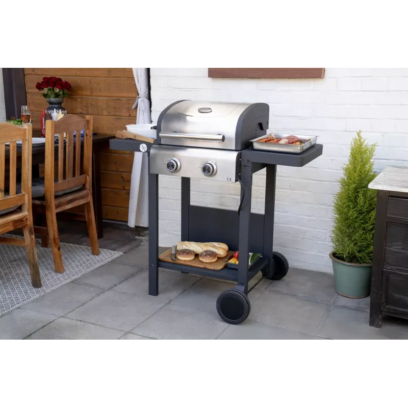 Unold 58595 Barbecue Grill-Wagen BUDDY Grila ratiņi Elektrisks Melns, Nerūsējošais tērauds 2600 W