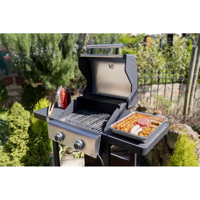 Unold 58595 Barbecue Grill-Wagen BUDDY Grila ratiņi Elektrisks Melns, Nerūsējošais tērauds 2600 W