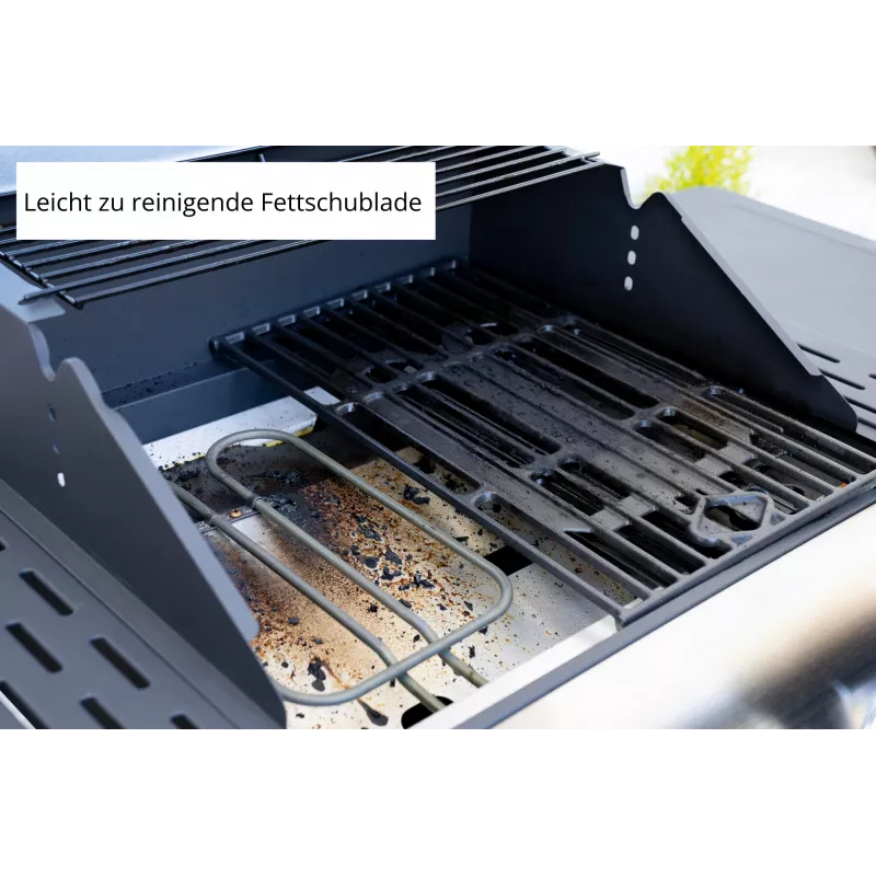 Unold 58595 Barbecue Grill-Wagen BUDDY Grila ratiņi Elektrisks Melns, Nerūsējošais tērauds 2600 W