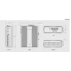 LevelOne 6 portu gigabitais industriālais slēdzis, 1 x SFP, 1 x SFP/RJ45 Combo, -40°C līdz 75°C, DIN-sliede
