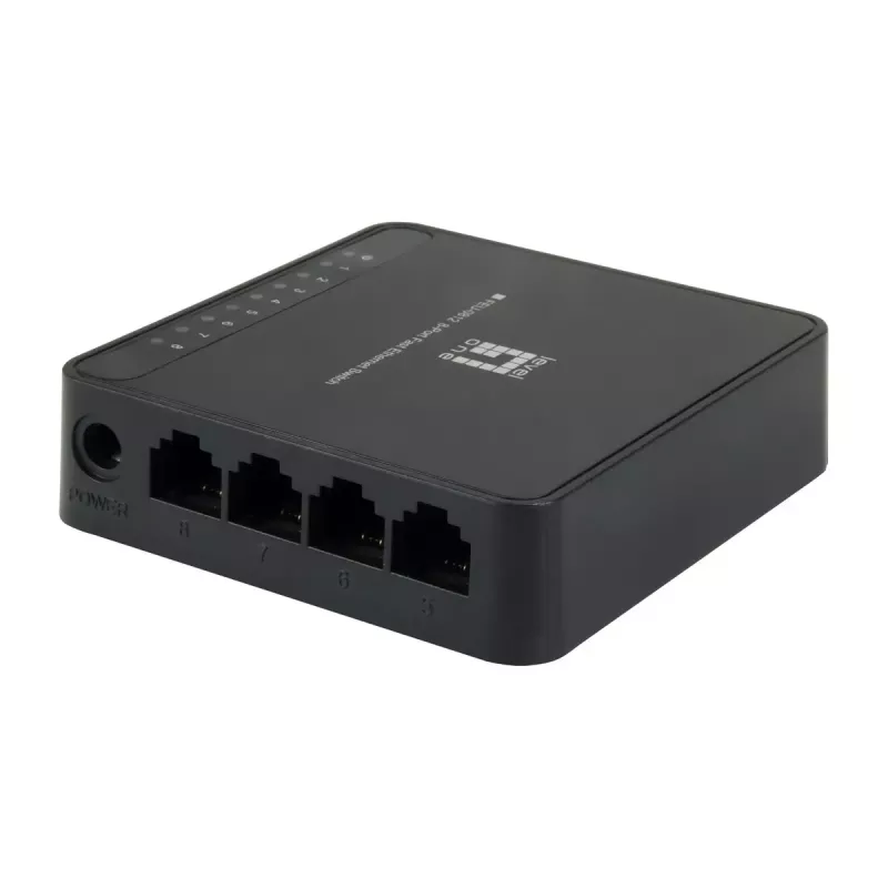 LevelOne FEU-0812 tīkla slēdzis Nevadāms Fast Ethernet (10/100) Melns