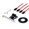 Conceptronic EMRICK 4-portu SATA PCIe adapteris ar SATA kabeļiem