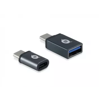 Conceptronic DONN04G USB-C uz USB A/MicroB OTG adapteris, 2 gab., 10 Gbps (C-A), 480 Mbps (C-MicroUSB)