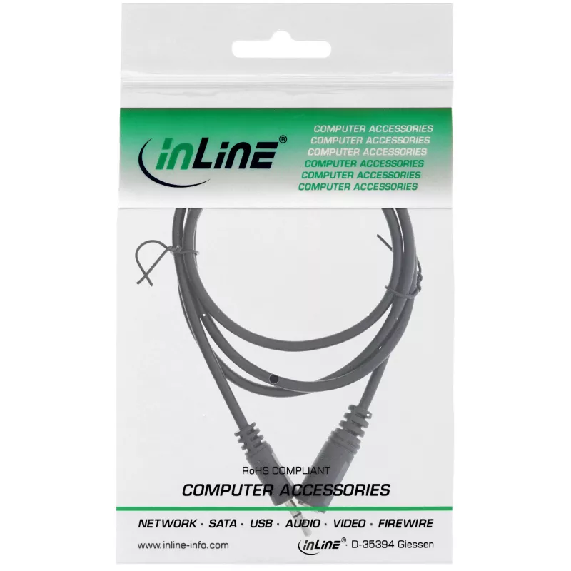 InLine Audio kabelis 3,5 mm stereo vīrietis/sieviete 1 m