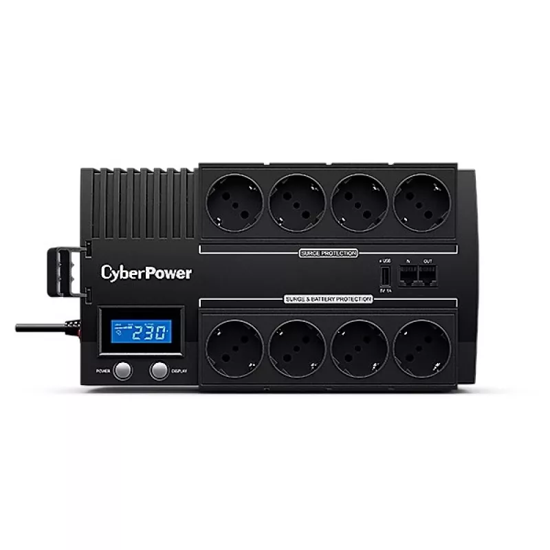 CyberPower BR1200ELCD nepārtrauktās barošanas avots (UPS) Line-Interactive 1,2 kVA 720 W 8 maiņstrāvas izejas