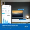Viedā kontaktligzda TP‑Link Tapo Mini P110M — Wi‑Fi/Bluetooth iekštelpu viedā kontaktligzda, 16 A, 100–240 V, 3680 W, balta