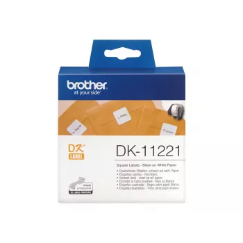 Kvadrātveida papīra etiķete Brother DK11221