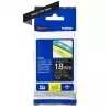 Laminēta lente Brother TZe345 18mm balta uz melna