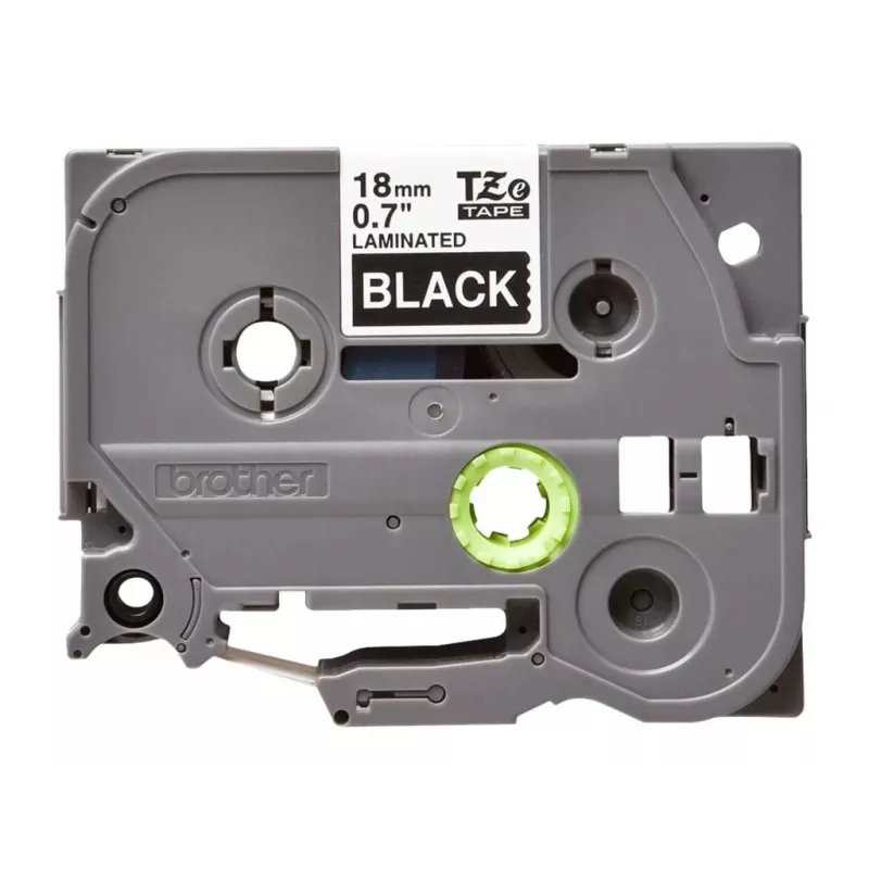Laminēta lente Brother TZe345 18mm balta uz melna