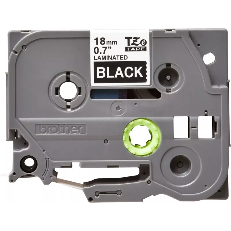 Laminēta lente Brother TZe345 18mm balta uz melna
