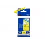 Lentes lente Brother TZe-631 (TZe) 12 mm x 8 m, melns uz dzeltena