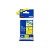 Lentes lente Brother TZe-631 (TZe) 12 mm x 8 m, melns uz dzeltena