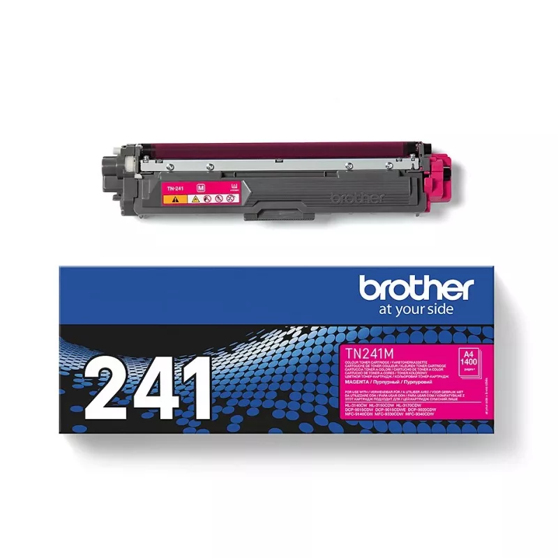 tonera kasete Brother TN-241M 1200 lapas fuksīna