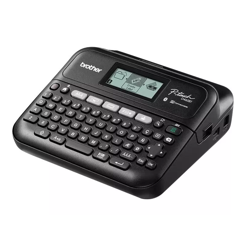 Etiķešu printeris Brother PT-D460BTVP termopārneses 180×180 DPI 30 mm/s vadu un Bluetooth QWERTY TZe lente