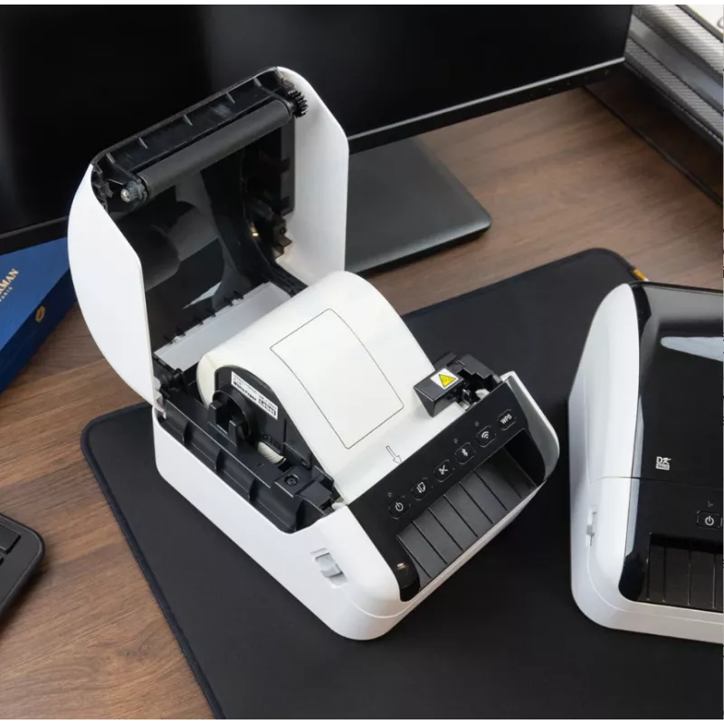 Brother QL-1110NWB, DK, Direct thermal, 300 x 300 DPI, 110 mm/sec, Vadu un bezvadu, Melns, Balts