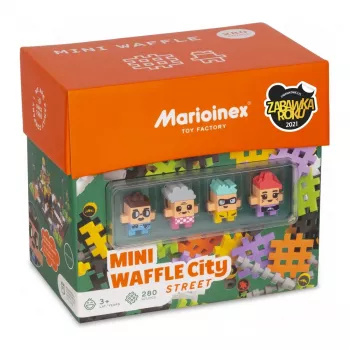 Rotaļu konstruktors Marioinex Waffle mini Blocks – Iela, 280 gabali